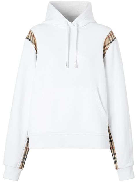 white burberry hoodie